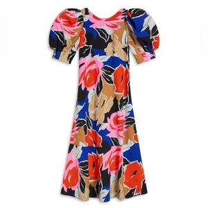 TED Baker floral print midi dress